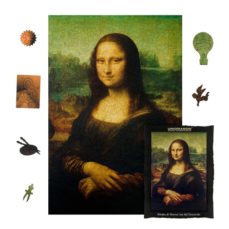 Mona Lisa Wooden Jigsaw Puzzle // 1000 Piece