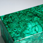 Genuine Malachite Jewelry Box // 1.7 lbs