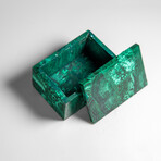 Genuine Malachite Jewelry Box // 1.4 lbs