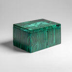 Genuine Malachite Jewelry Box // 1.2 lbs