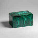 Genuine Malachite Jewelry Box // 1.2 lbs