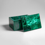 Genuine Malachite Jewelry Box // 1.2 lbs
