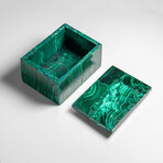 Genuine Malachite Jewelry Box // 1.2 lbs
