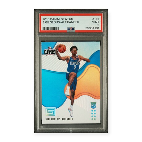 Shai Gilgeous-Alexander // 2018 Panini Status // Rookie Card // PSA 9 Mint