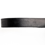 Marlboro Belt // Hornback Caiman Leather Belt // Black (48)