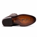 Western Collection Kansas // Python Leather Cowboy Boot // Brown (US: 10.5)