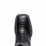 Western Collection Missouri // Python Leather Cowboy Boot // Black (US: 10)