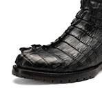 Marlboro // Genuine Hornback Caiman Leather Cowboy Boot // Black (US: 7.5)