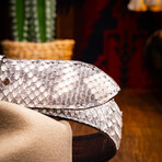 Arkansas Python Leather Belt // Natural (44)