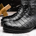 Marlboro // Genuine Hornback Caiman Leather Cowboy Boot // Black (US: 7.5)