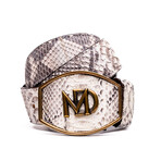 Arkansas Python Leather Belt // Natural (44)