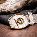 Western Collection Kansas // Python Leather Cowboy Boot // Natural (US: 8.5)