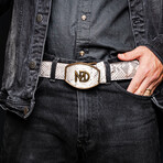 Arkansas Python Leather Belt // Natural (44)