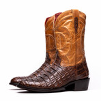 Western Collection Phoenix // Caiman Belly Leather Cowboy Boot // Aged Maple (US: 7.5)