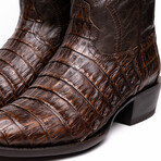 Western Collection Phoenix // Caiman Belly Leather Cowboy Boot // Aged Brown (US: 8)