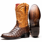 Western Collection Phoenix // Caiman Belly Leather Cowboy Boot // Aged Maple (US: 7.5)