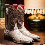 Western Collection Missouri // Python Leather Cowboy Boot // Natural (US: 11)
