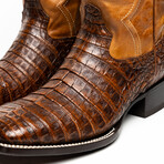 Western Collection Tucson // Caiman Belly Leather Cowboy Boot // Aged Maple (US: 7)
