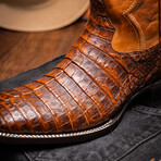 Western Collection Tucson // Caiman Belly Leather Cowboy Boot // Aged Maple (US: 7)