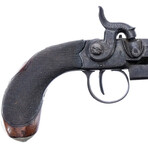 English Belt Clip Percussion Pistol // Mid-1800's
