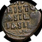 Byzantine "Portrait of Christ" coin // 989-1035 AD