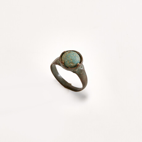 Lovely Medieval Ring With Glass Inlay // 11th-15th Century