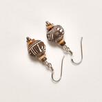 Earrings Comprised of Pre-Columbian Whorls // c. 800-1500 AD