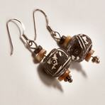 Earrings Comprised of Pre-Columbian Whorls // c. 800-1500 AD