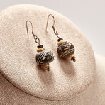 Earrings Comprised of Pre-Columbian Whorls // c. 800-1500 AD