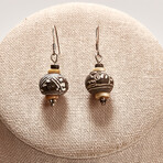 Earrings Comprised of Pre-Columbian Whorls // c. 800-1500 AD