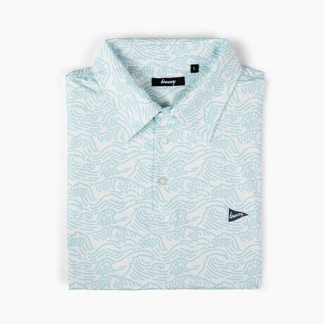 The Crashing Waves Polo // Blue (S)