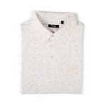 The Heatin Up Splatter Polo // White (M)