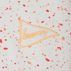 The Heatin Up Splatter Polo // White (M)