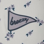 The Windy Lavender Polo // White + Blue (M)