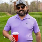 The Purple Stripe Polo // Purple (M)