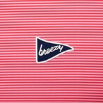 The Red & Pink Stripe Polo // Red + Pink (M)