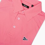 The Red & Pink Stripe Polo // Red + Pink (M)