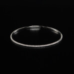 14k White Gold Lab Diamond 7.5" Bangle Bracelet (1 ct. tw.)