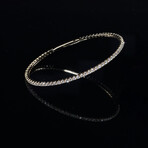 14k Yellow Gold Lab Diamond 7" Bangle Bracelet (1 ct. tw.)