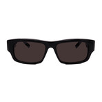 Balenciaga // Men's // BB0261SA 001 Square Sunglasses // Black + Grey Lenses