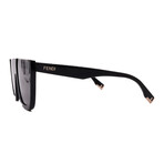 Fendi // Unisex // FE40136I 01A Square Sunglasses // Black + Gray