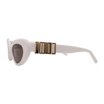 Loewe // Women's // LW40156U 25E Cat Eye Sunglasses // White + Gray