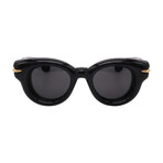 Loewe // Unisex // LW40118I 01A Round Sunglasses // Black Gold + Gray