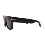 Tom Ford // Men's // FT0711/S 01A Square Sunglasses // Black + Gray Lenses