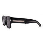 Saint Laurent // Men's // SL617 001 Square Sunglasses // Black + Grey Sun Lenses
