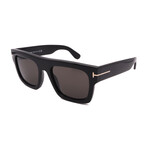 Tom Ford // Men's // FT0711/S 01A Square Sunglasses // Black + Gray Lenses
