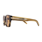 Givenchy // Men's // GV40090F 56E Square Sunglasses // Havana + Brown Sun Lenses