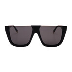 Fendi // Unisex // FE40136I 01A Square Sunglasses // Black + Gray