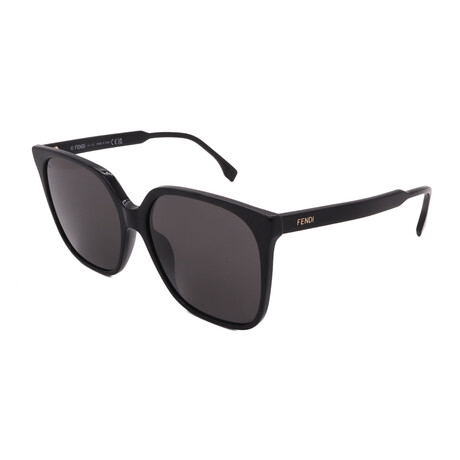 Fendi // Unisex // FE40030I 01A Square Sunglasses // Black + Gray