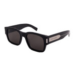 Saint Laurent // Men's // SL617 001 Square Sunglasses // Black + Grey Sun Lenses